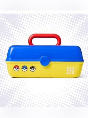 Pokémon x Target x Caboodles Blue & Yellow Carry Case with Red Handle